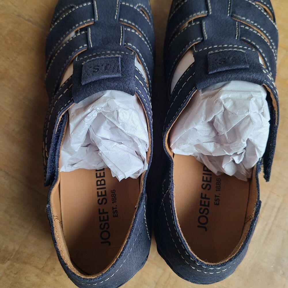 Josef Seibel Fergey 59 Womens Leather Fisherman‎ Sandal SAMPLE EU 37 RARE NEW - Picture 5 of 10